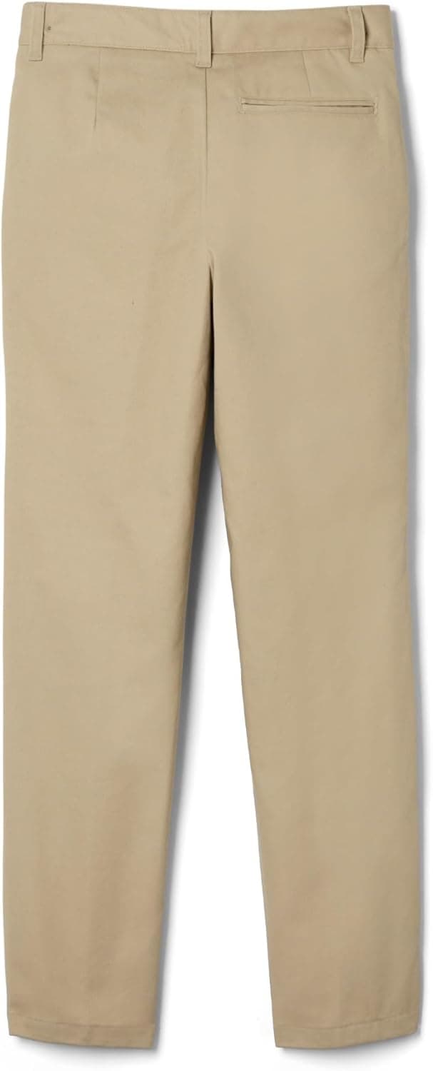 French Toast Boys' Adjustable Waist Relaxed Fit Twill Pant | school uniform pants, no need to iron, double knees for durability, typically fit boys ages 2-14