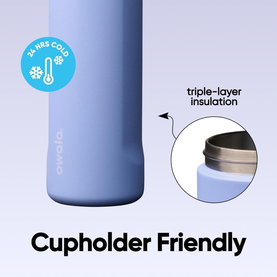 Owala FreeSip Stainless Steel Water Bottle 24 oz Out of the Blue