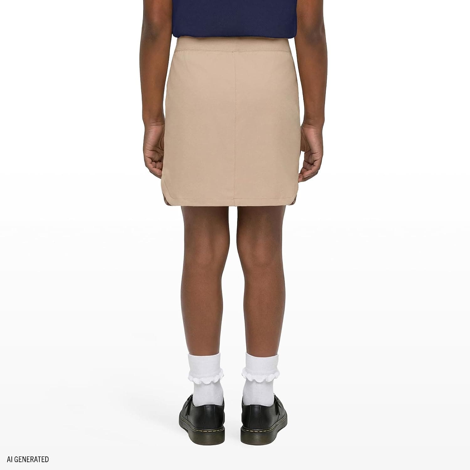 Izod Girls' School Uniform Pull-on Scooter Skirt with Undershorts, Knit Waistband & Functional Pockets, Wrinkle Resistant