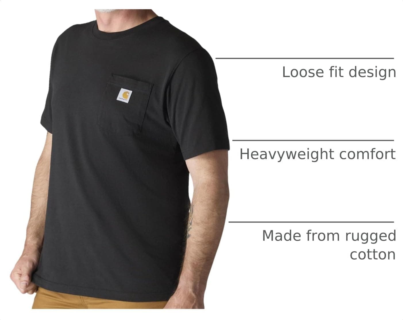 Carhartt Men's Iconic K87 Pocket T-Shirt