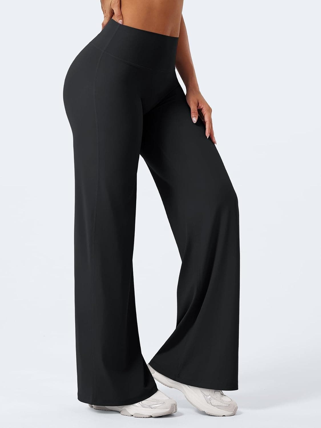 YEOREO Ease Workout Leggings Womens Straight Leggings Eddiy Gym Yoga Pants | 29"/31.5"/33"/35",No Front Seam,High Waist,Buttery,Booty Lifting,Wide Leg