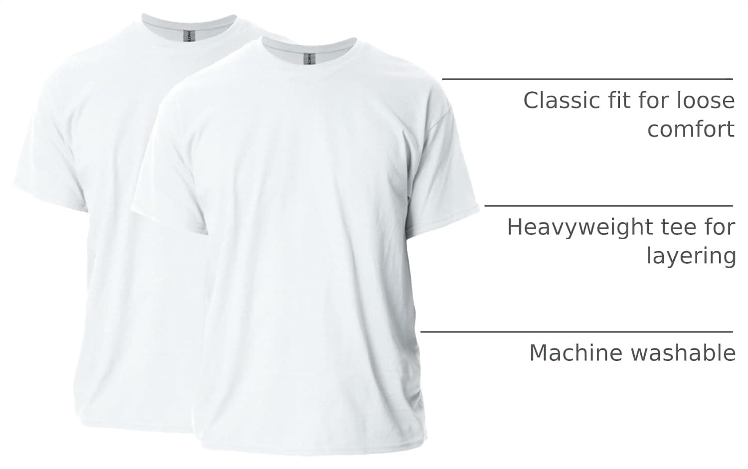 Gildan Adult Ultra Cotton T-Shirt, Style G2000, Multipack