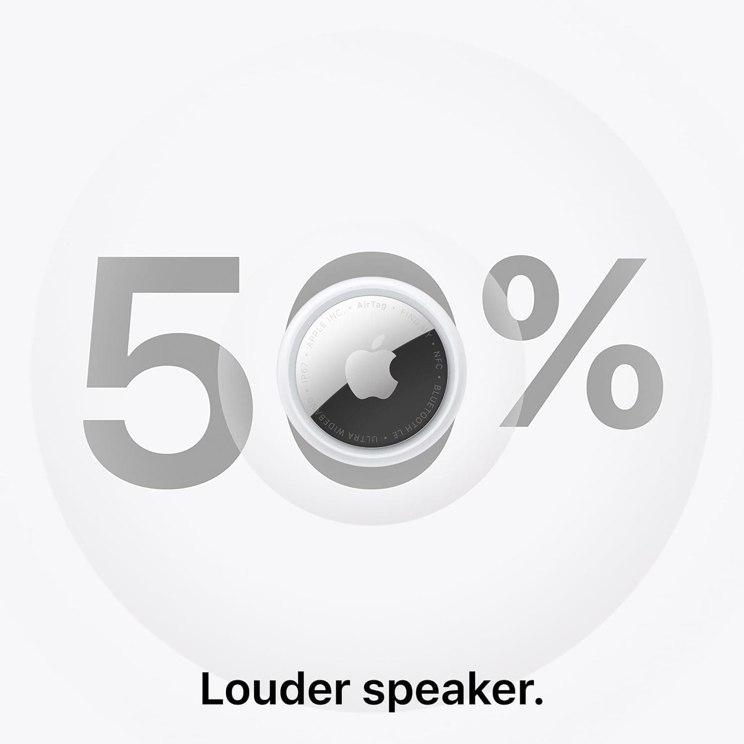 Apple AirTag (2nd Generation): Tracker for Keychain, Wallet, and More; Locator with Sound; Simple One-Tap Setup with iPhone or iPad; Key Finder with up to 1.5X Precision Finding Range