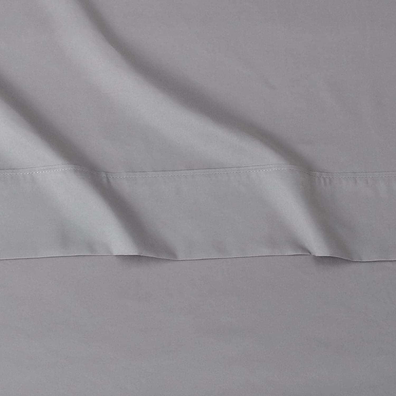 Amazon Basics Lightweight Super Soft, Wrinkle-Free, Breathable Luxury Microfiber 4 Piece Bed Sheet Set with 14-Inch Deep Pockets, Full, Dark Gray, Solid