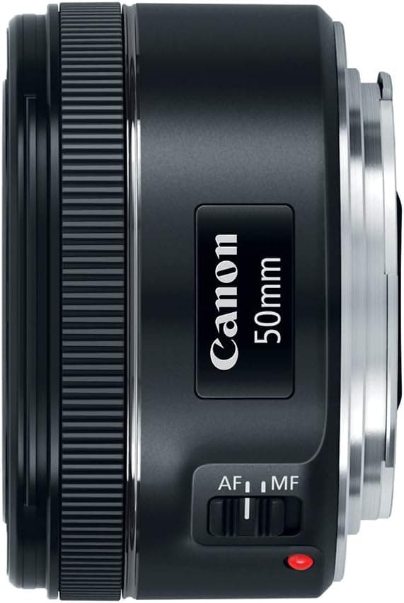 Canon EF 50mm f/1.8 STM Lens, Black, Compatible with Canon EOS DSLR Cameras | Compatible with EOS DSLR Cameras