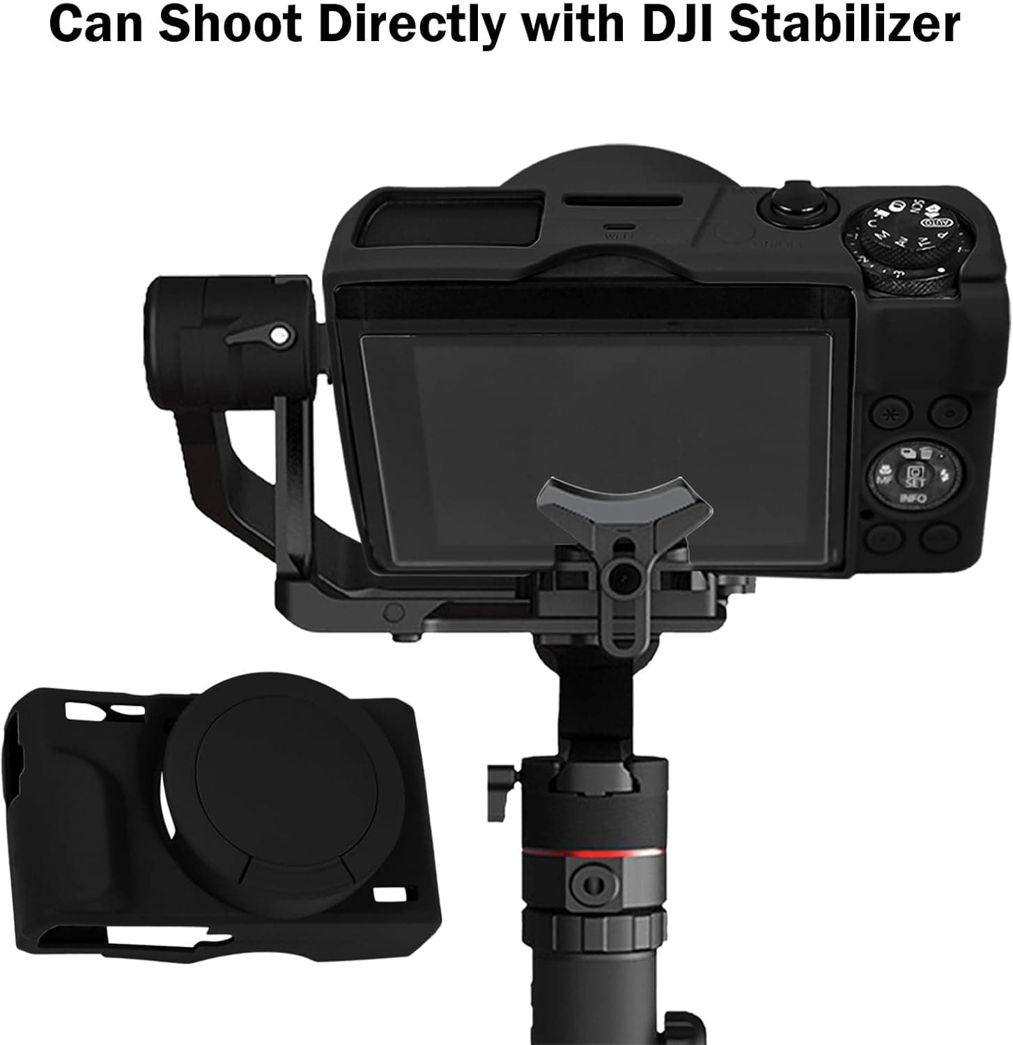 Easy Hood Camera Case Cover for Canon Powershot G7X Mark III Camera(Black) | With Removable Lens Cover,Soft Silicone Protective Case,Anti-Scratch,Slim Fit,Enhanced Grip,Lightweight Camera Accessories