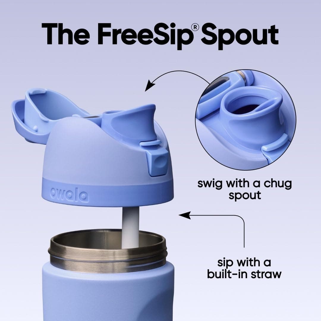 Owala FreeSip Stainless Steel Water Bottle 24 oz Out of the Blue