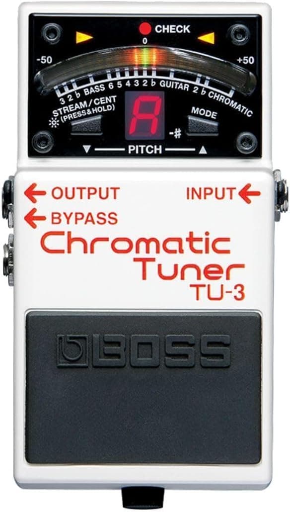 BOSS TU-3 Compact Chromatic Tuner | Perfect for Guitar & Bass | Industry-Standard Performance | Tank-Tough BOSS Stompbox Body | 21-Segment LED Meter | Accu-Pitch Sign Function | Industry-Standard Performance, Tank-Tough BOSS Stompbox Body, 21-Segment LED Meter, Accu-Pitch Sign Function