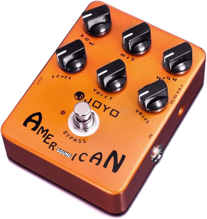 JOYO American Tube Amp Simulator & Preamp Guitar Pedal, 6-Knob Control with Built-in Cab Sim for Electric Guitar, Bypass (JF-14)