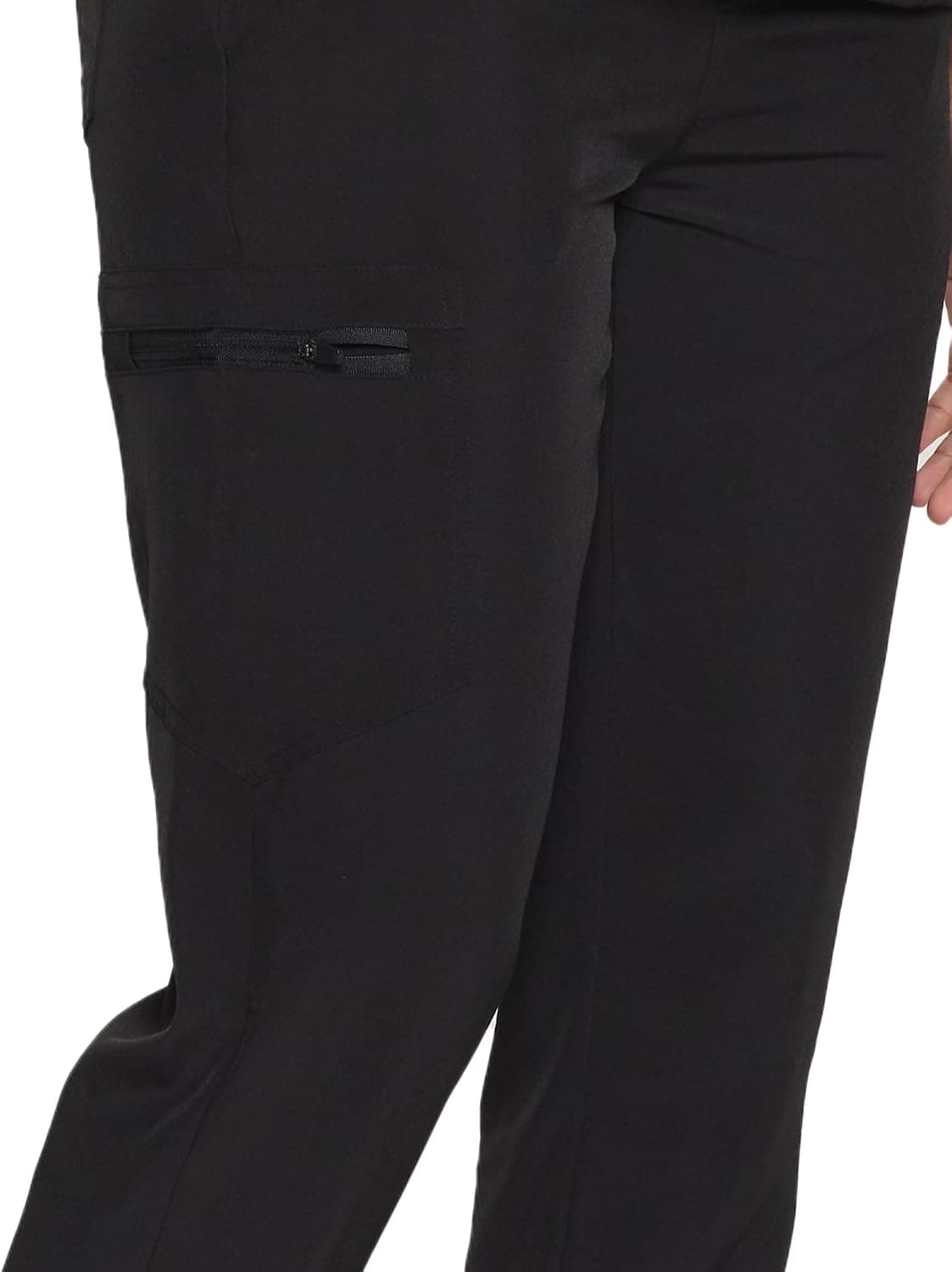 COZYFIT Scrubs for Women Set - Stretch V-Neck & Jogger Pant with 9 Pockets | Yoga Waistband, Water Resistant Workwear, Slim Fit Look, For Nurses, Clinics, Long Shifts, Daily Medical Uniforms