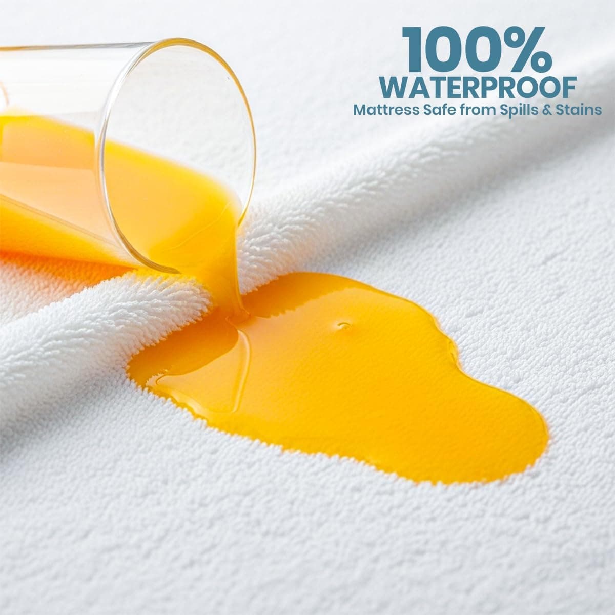 Waterproof Twin Size Mattress Protector fits Upto 15" deep Mattresses | Utopia Bedding 200 GSM Soft & Breathable Mattress Cover, Dirt-Proof, Noiseless, Machine Washable Fitted Sheet Style, White