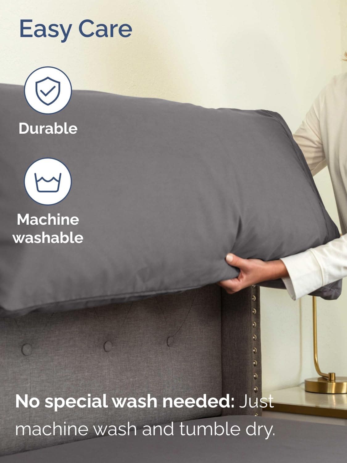 Extra Deep Queen Sheet Set - 6 Piece Breathable and Cooling Sheets - Grey | Hotel Luxury Bed Sheets Set, Easy & Secure Fit, Ultra-Soft, Wrinkle & Fade Free, Comfy Sheets Set with Extra Deep Pockets