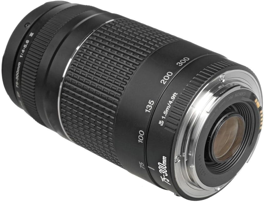 Canon EF 75-300mm f/4-5.6 III Telephoto Zoom Lens for Canon SLR Cameras, 6473A003 (Renewed) | SLR Cameras, Has a filter thread diameter of 58mm and offers a diagonal