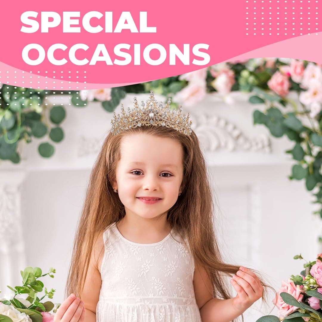 Birthday Tiara Crown with Sash for Women, Birthday Queen for Party | Metal Crown, Birthday Decorations, Birthday Accessories