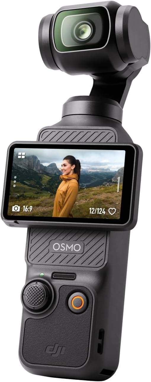 DJI Osmo Pocket 3 Vlogging Camera with 1'' CMOS & 4K/120fps Video | 3-Axis Stabilization, Fast Focusing, Spotlight Follow, 2" Rotatable Touchscreen, Video Camera Camcorder for Photography, Vlog