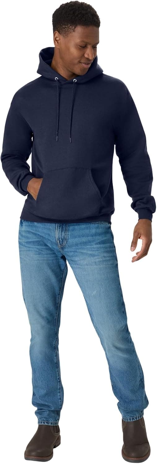 Hanes Men's Hoodie - EcoSmart Fleece Hooded Sweatshirt for Men & Women - Midweight Fleece - Big & Tall Available