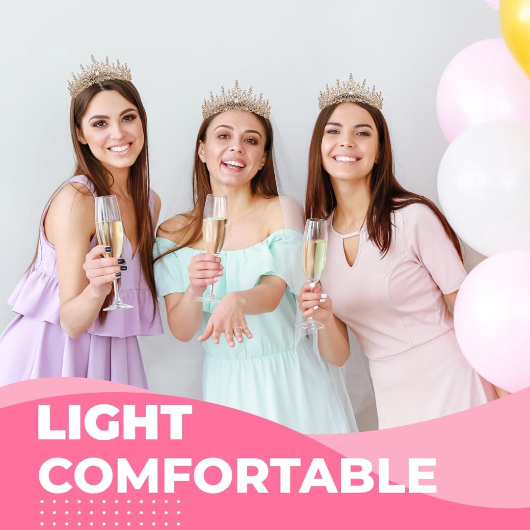 Birthday Tiara Crown with Sash for Women, Birthday Queen for Party | Metal Crown, Birthday Decorations, Birthday Accessories
