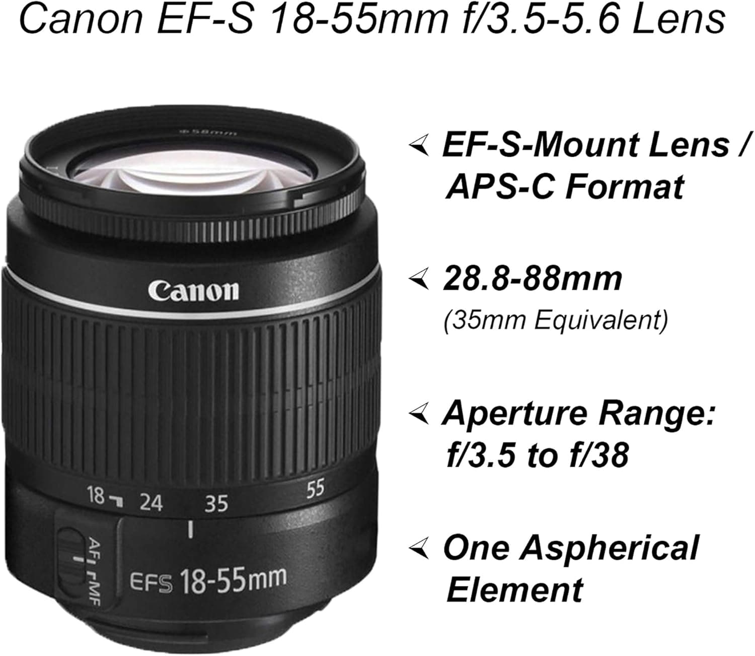 Canon EOS 2000D / Rebel T7 DSLR Camera with EF-S 18-55mm Lens + SanDisk 32GB Card Tripod Case Wideangle Lenses ZeeTech Accessory Bundle (20pc Bundle) (18-55MM, Card) Black (Renewed)