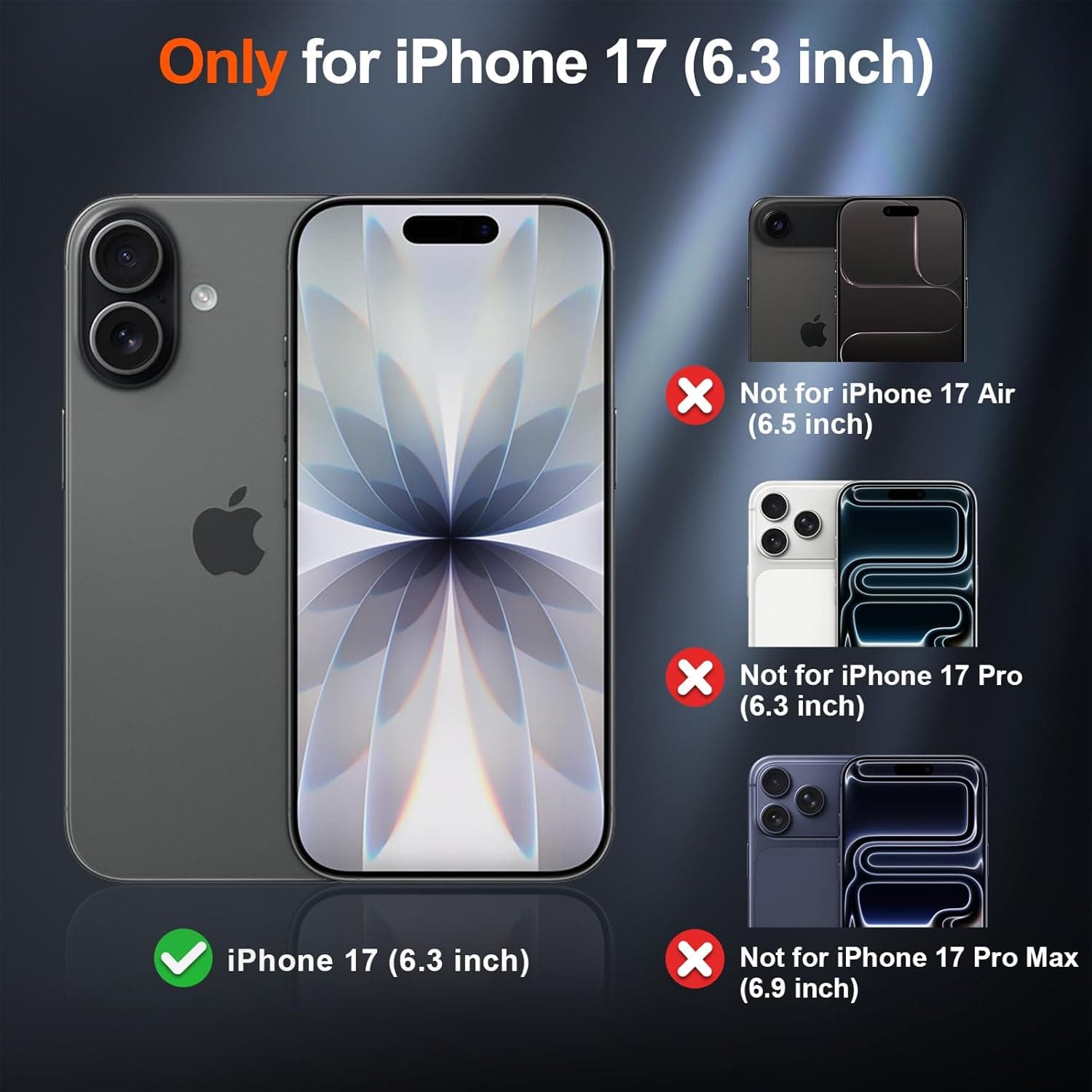 SUPFINE Magnetic for iPhone 17 Case Black with Screen Protector | Translucent Matte Phone Cover, Compatible with MagSafe, Military Grade Drop Proof, Rugged Shockproof Protective