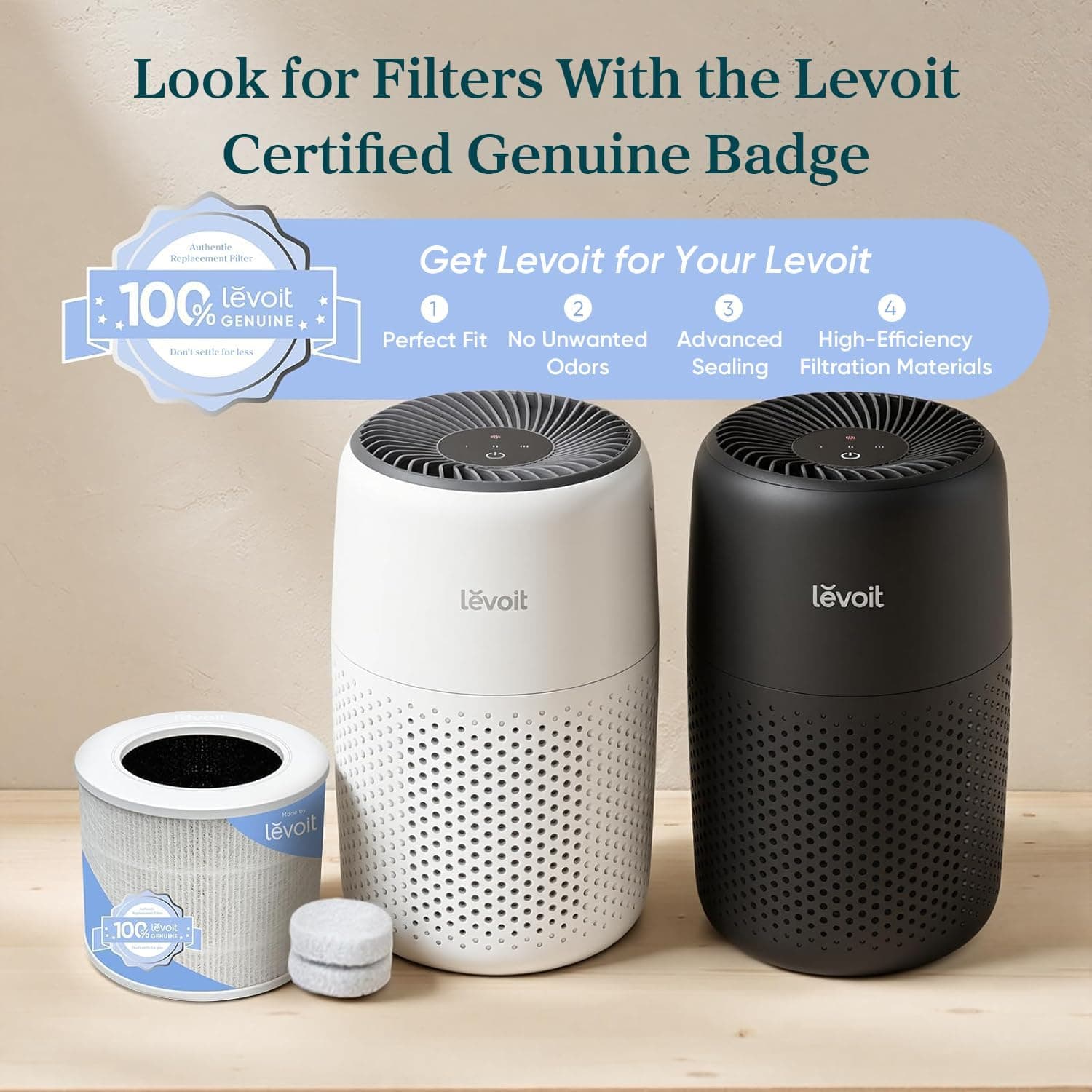 Levoit Air Purifiers for Bedroom Home Pets Dorm Room, Small Air Purifiers | Filter Cleaner with Fragrance Sponge, Filters Smoke, Allergens, Pet Dander, Odor, Dust, Office, Desktop, Core Mini-P, White