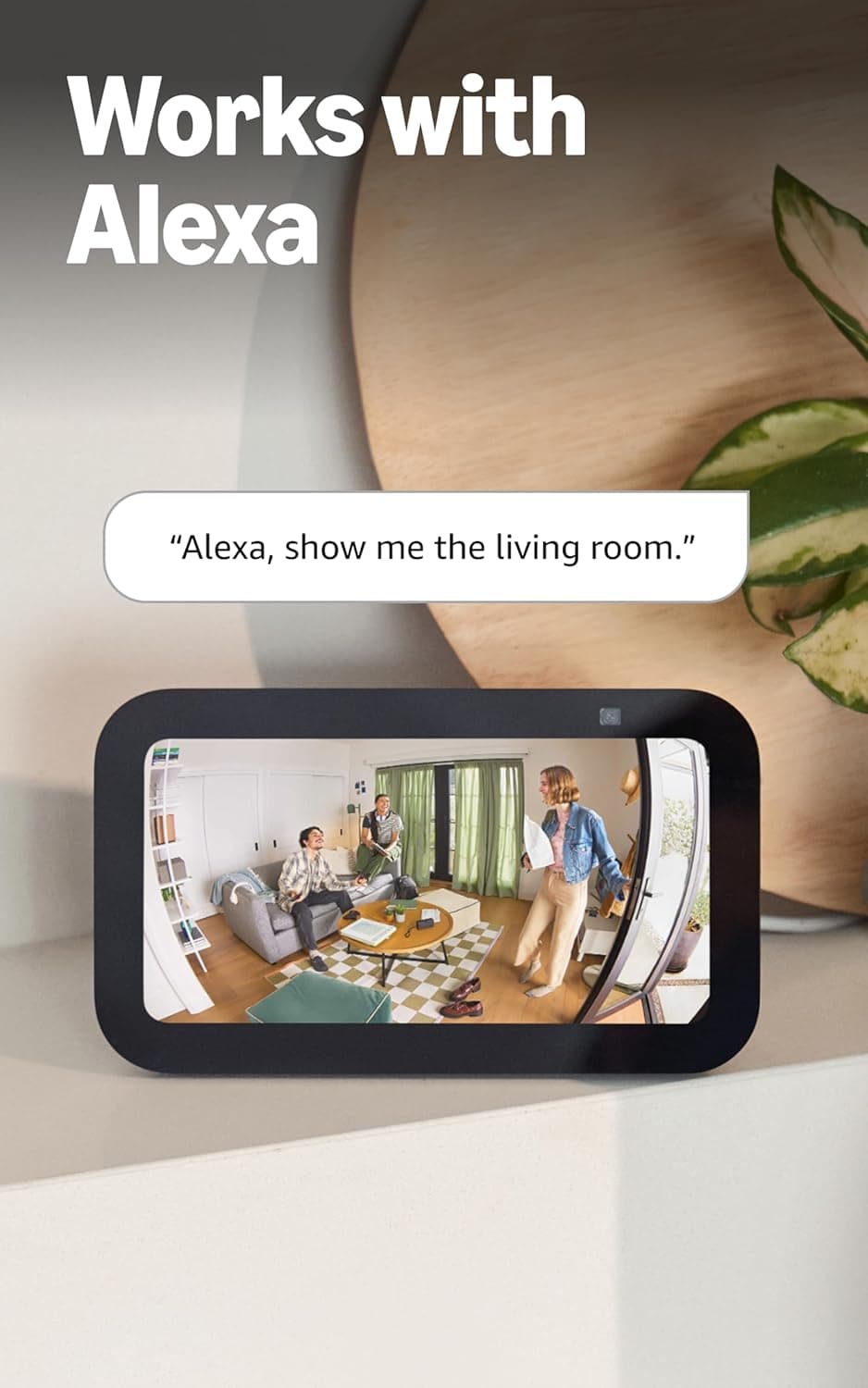 Ring Indoor Cam, Home or business security in 1080p HD video, Black