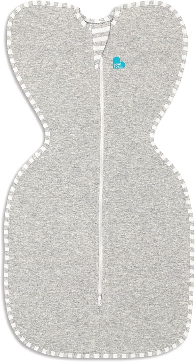 Love to Dream Swaddle UP, Baby Sleep Sack, Self-Soothing Swaddles for Newborns, Improves Sleep, Secure Fit Helps Calm Startle Reflex, New Born Essentials for Baby, Small 8-13lbs, Gray