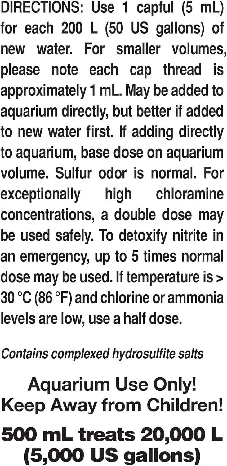 Seachem Prime Fresh and Saltwater Conditioner - Chemical Remover and Detoxifier 500 ml | Chemical Remover and Detoxifier