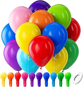 Bezente Assorted Latex Rainbow Balloons Review