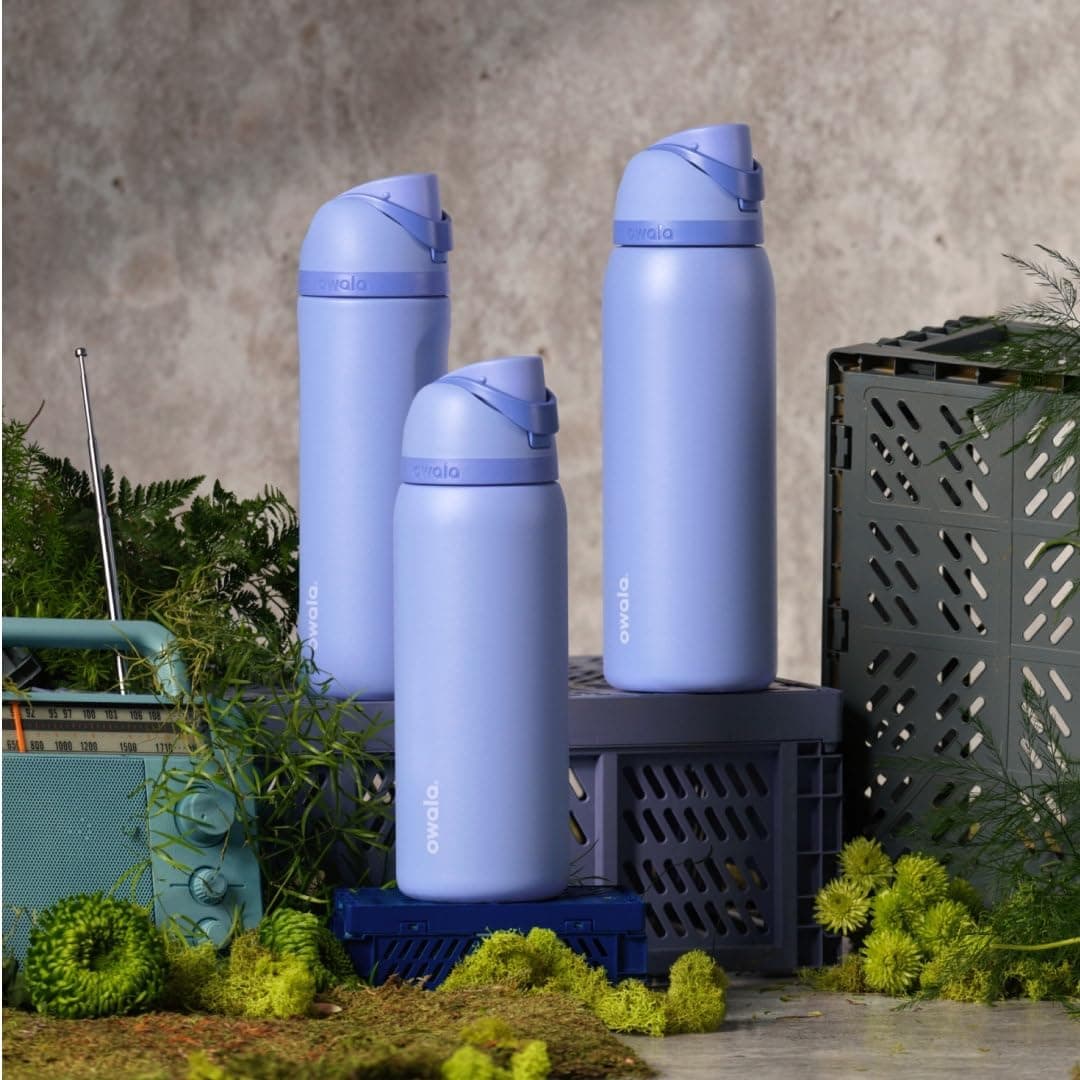 Owala FreeSip Stainless Steel Water Bottle 24 oz Out of the Blue