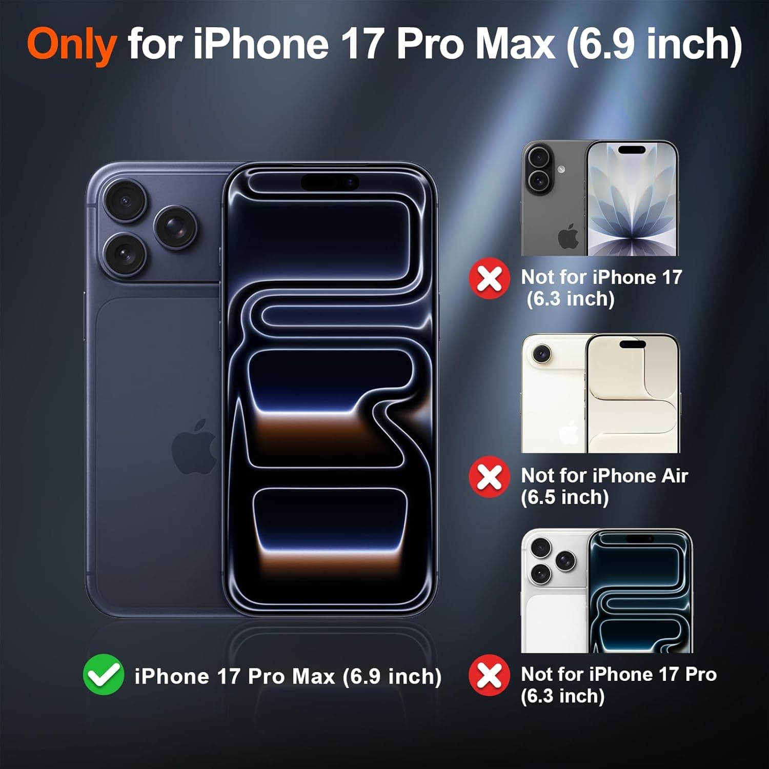 SUPFINE Magnetic for iPhone 17 Pro Max Case Black | With Screen Protector, Translucent Matte, Compatible with MagSafe, Military Grade Drop Proof, Rugged Shockproof Protective