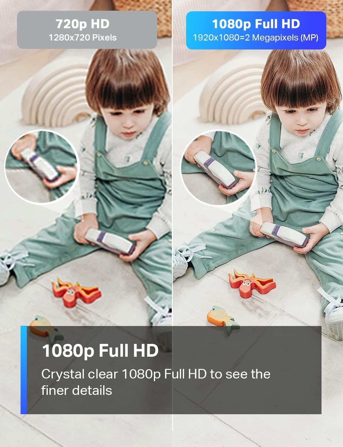 TP-Link Tapo 1080P Indoor Security Camera for Baby Monitor, Dog Camera w/Motion Detection, 2-Way Audio Siren, Night Vision, Cloud & SD Card Storage, Works w/Alexa & Google Home (Tapo C100) | Motion Detection, 2-Way Audio, Siren, Night Vision, Cloud & SD Card Storage, Works w/Alexa & Google Home