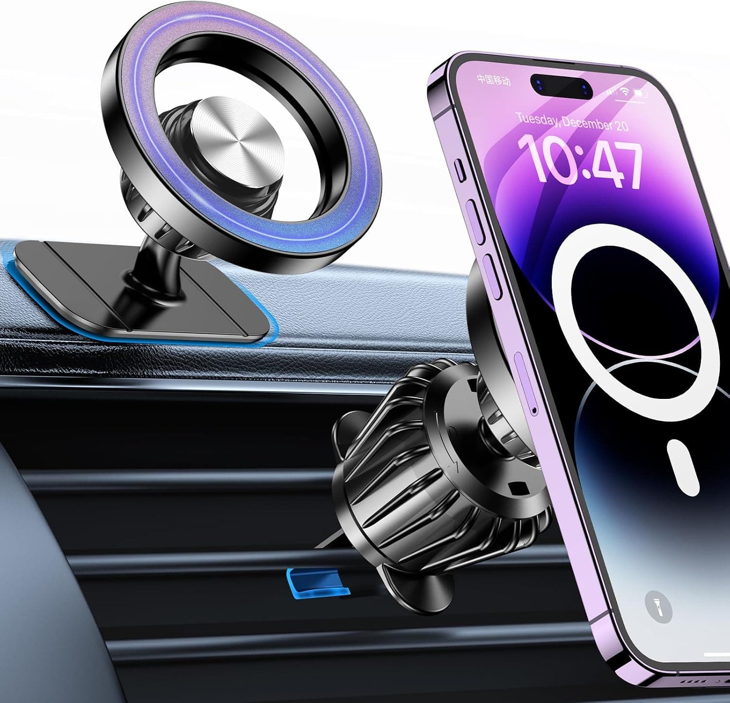 for Magsafe Car Mount【Strong Magnets】Magnetic Phone Holder for Car Phone Holder Mount Dash Mounted Holders Phone Holders for Your Car Accessories for Women Men for iPhone 17 Pro Max 16 15 14