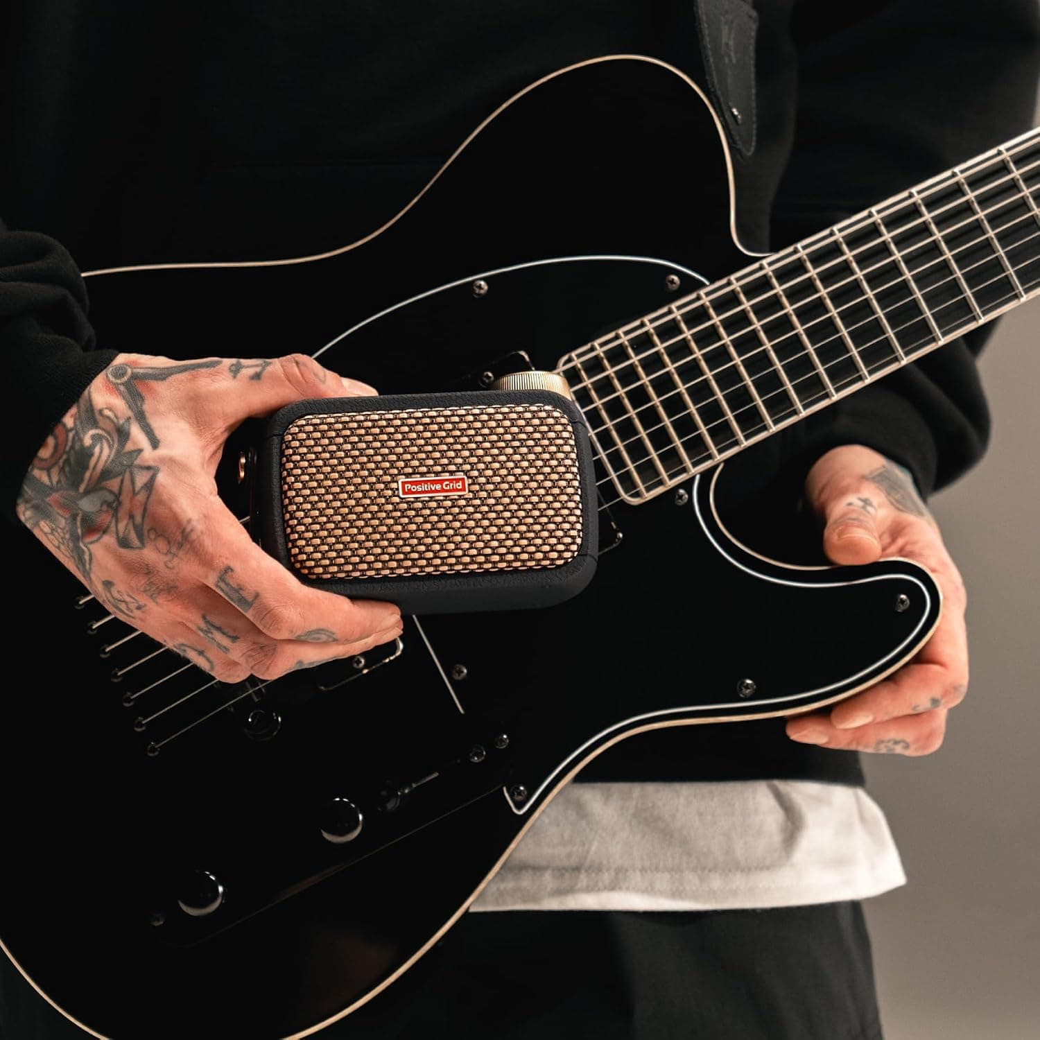 Positive Grid Spark GO 5W Ultra-Portable Smart Guitar Amp & Speaker | Ultra-portable amp & Bluetooth speaker in one. 33 amps, 43 effects, 100k+ tones, Spark AI, Smart Jam, up to 8-hr battery.