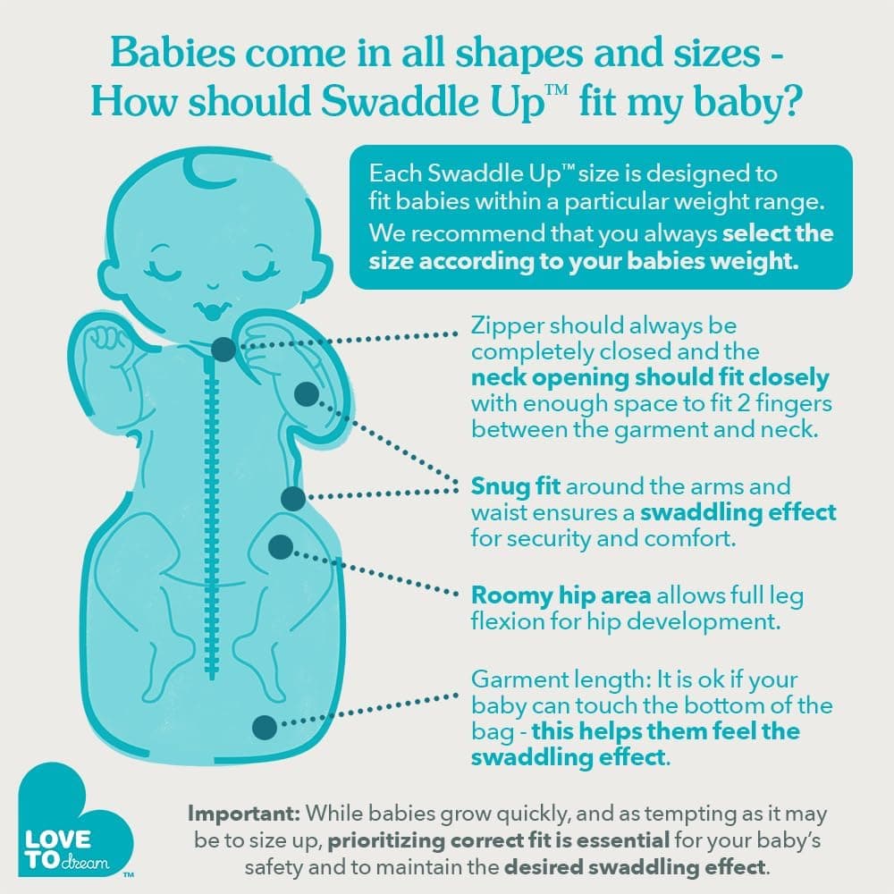 Love to Dream Swaddle UP, Baby Sleep Sack, Self-Soothing Swaddles for Newborns, Improves Sleep, Secure Fit Helps Calm Startle Reflex, New Born Essentials for Baby, Small 8-13lbs, Gray