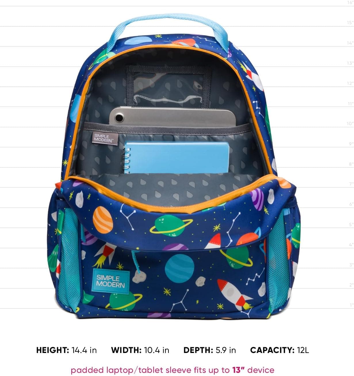 Simple Modern Marvel Spidey Kids Backpack for School, Girls, Boys | 12L | Fletcher Spiderman Bookbag, School Backpack for Toddler, Preschool, Kindergarten | Fits Lunch Box, Cute | Medium