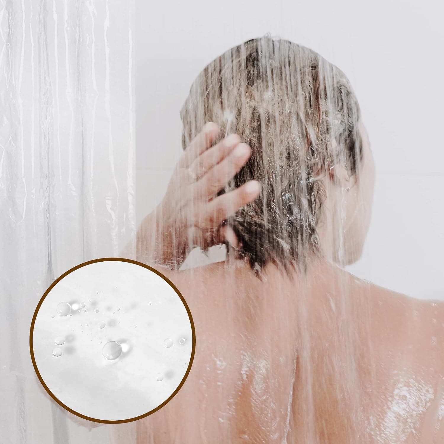 Barossa Design Premium Shower Curtain Liner Standard Size, Clear | Oeko-tex Certified, Rustproof Grommets, 3 Bottom Magnets, Waterproof PEVA, Cute Lightweight Bathroom Curtain