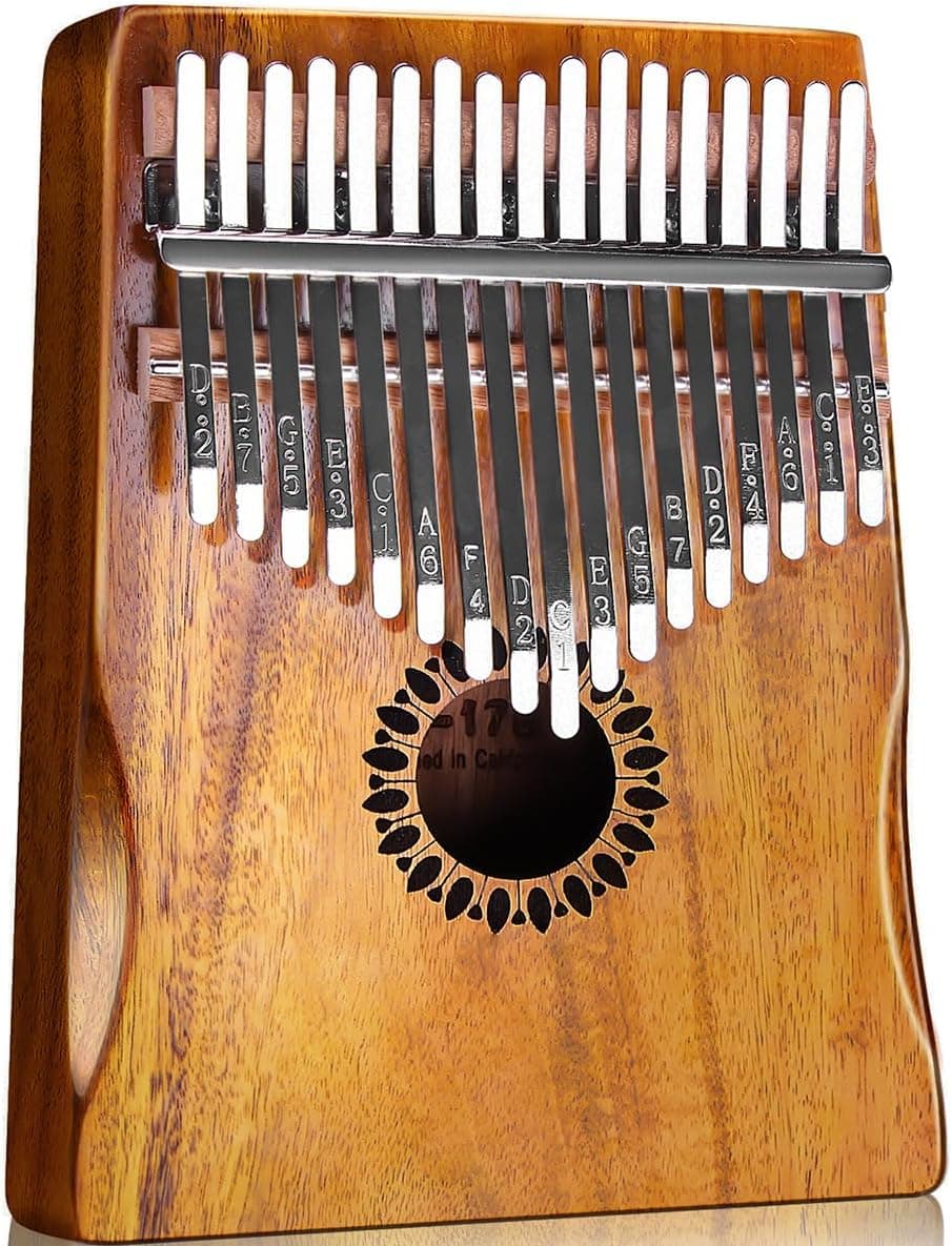 Newlam Kalimba Thumb Piano 17 Keys, Musical Gift for Kids and Adults