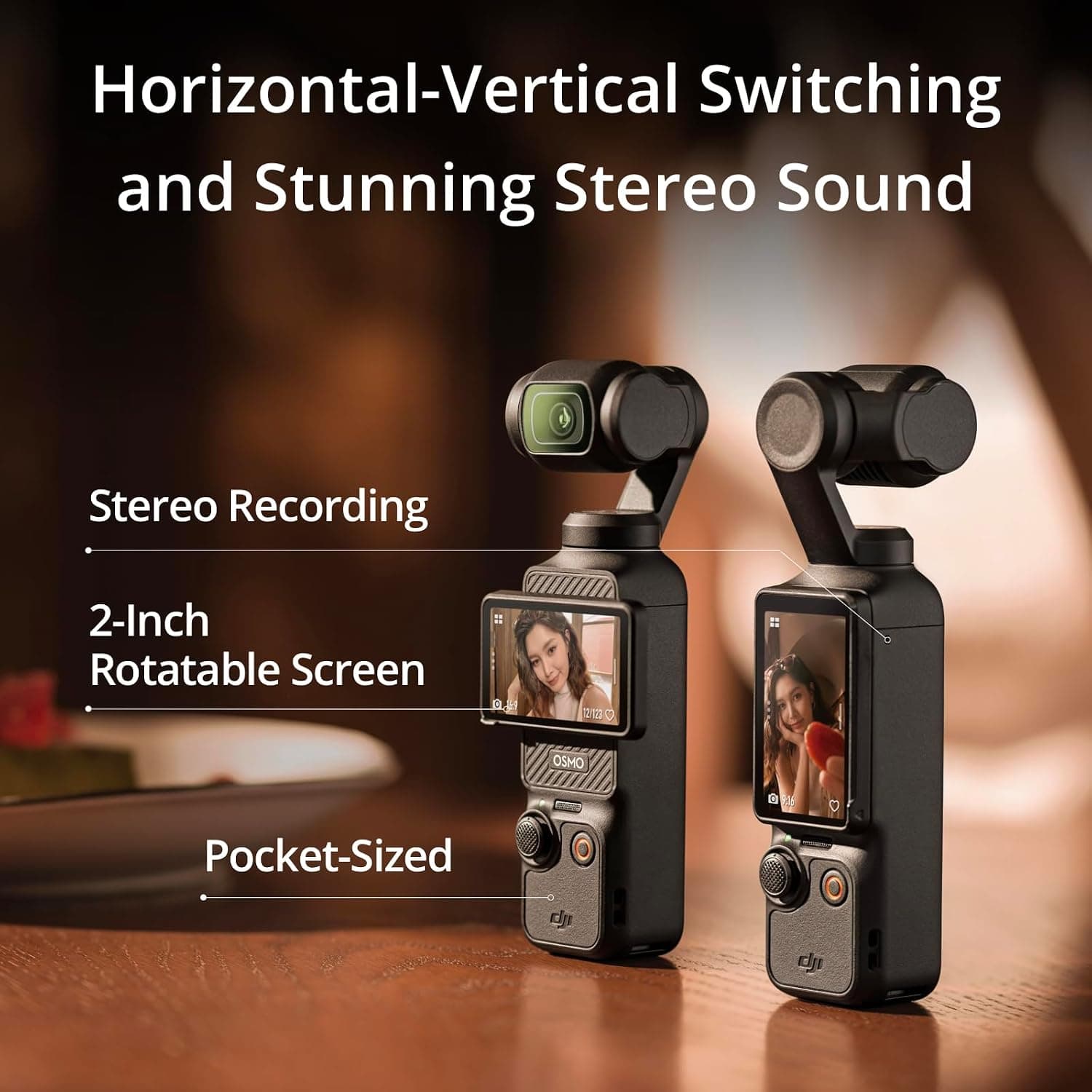 DJI Osmo Pocket 3 Vlogging Camera with 1'' CMOS & 4K/120fps Video | 3-Axis Stabilization, Fast Focusing, Spotlight Follow, 2" Rotatable Touchscreen, Video Camera Camcorder for Photography, Vlog