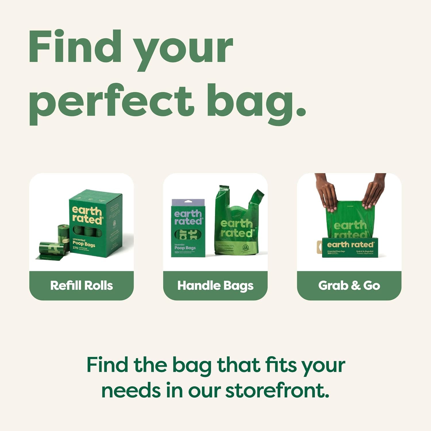 Earth Rated Dog Poop Bags on Refill Rolls, 270 Bags, Lavender | Guaranteed Leak Proof and Extra Thick Waste Bag Refill Rolls