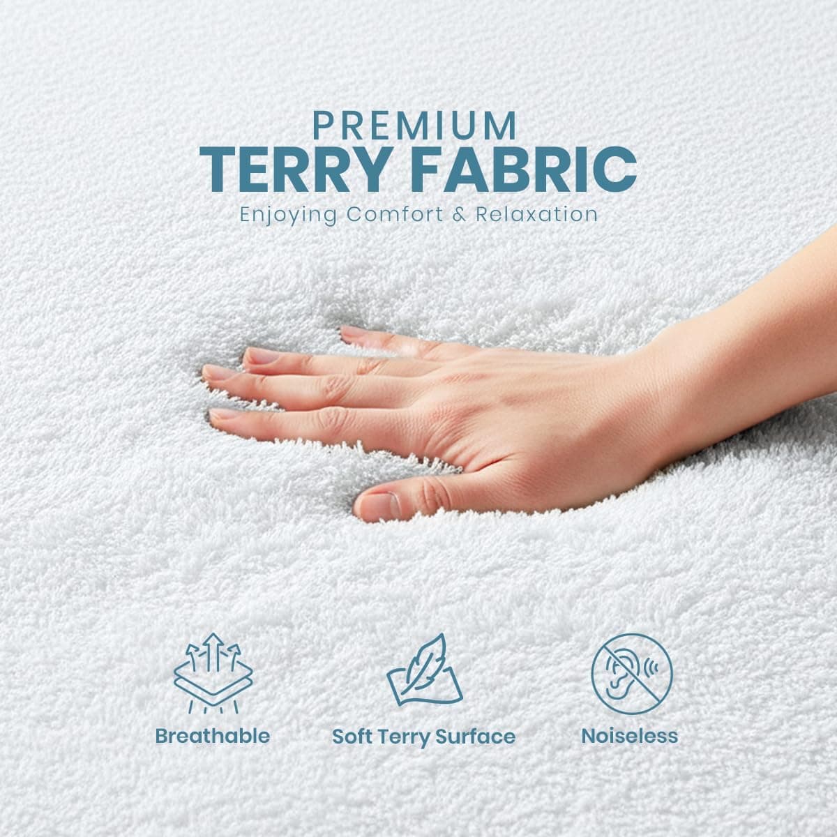 Waterproof Twin Size Mattress Protector fits Upto 15" deep Mattresses | Utopia Bedding 200 GSM Soft & Breathable Mattress Cover, Dirt-Proof, Noiseless, Machine Washable Fitted Sheet Style, White