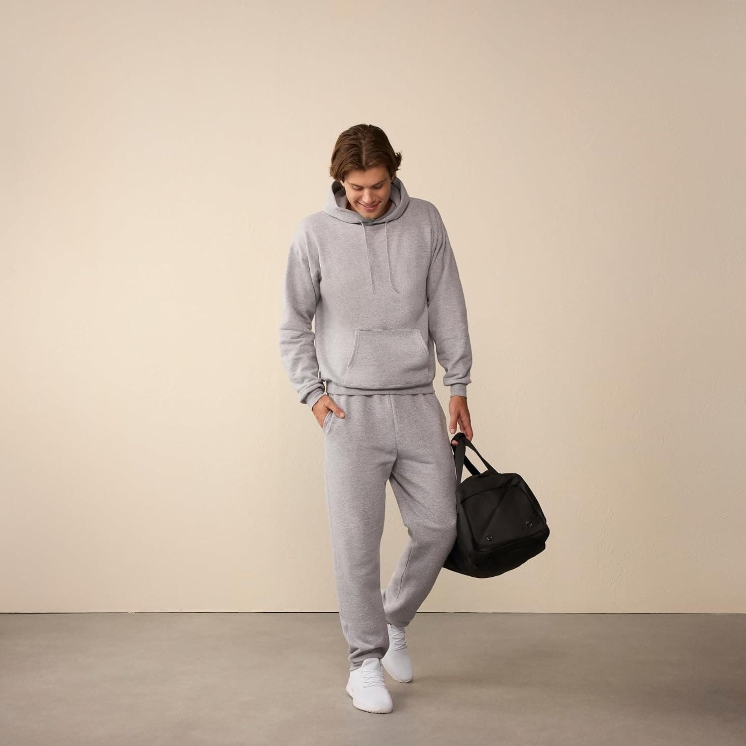 Hanes Men's Hoodie - EcoSmart Fleece Hooded Sweatshirt for Men & Women - Midweight Fleece - Big & Tall Available