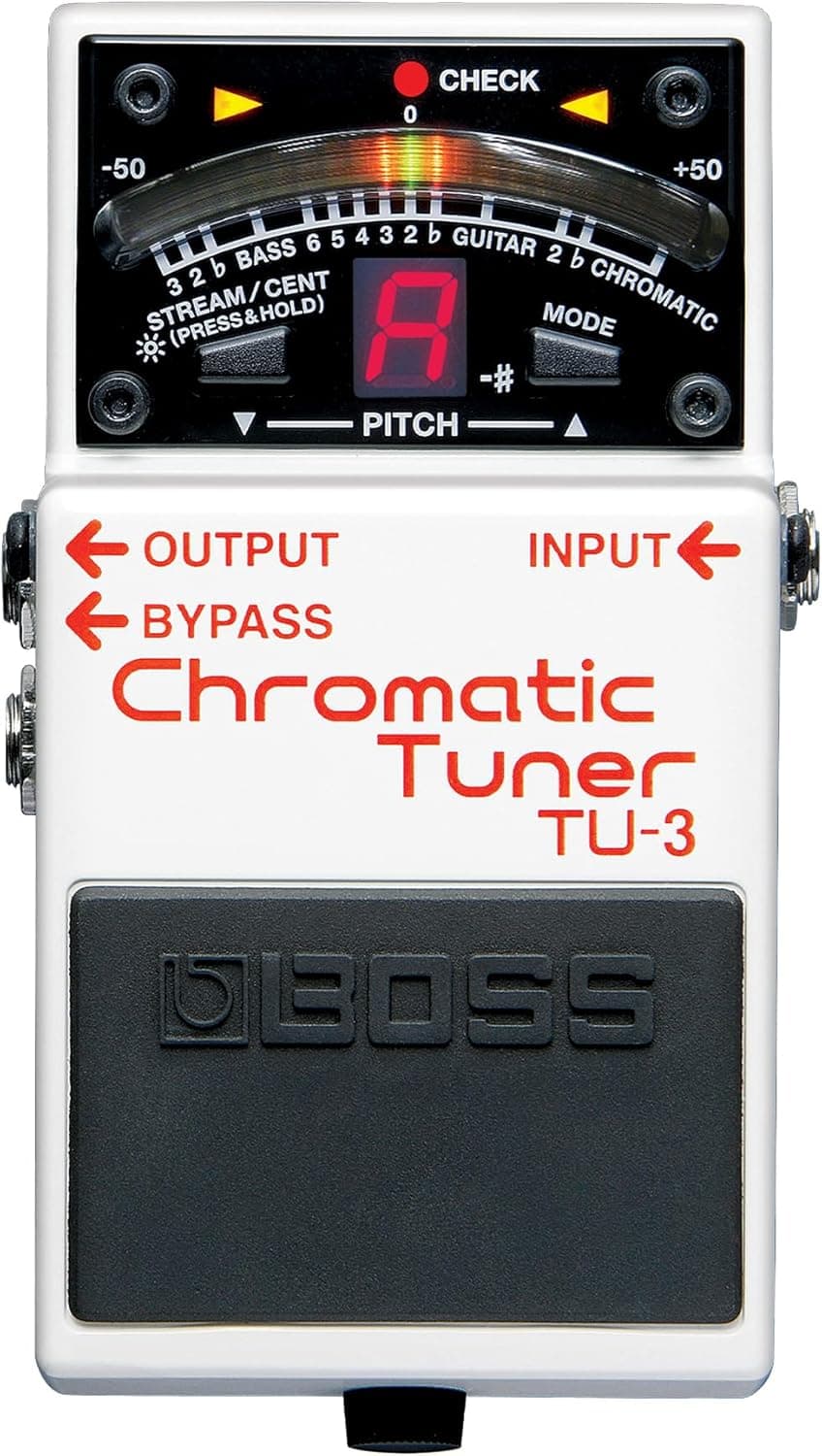BOSS TU-3 Compact Chromatic Tuner | Perfect for Guitar & Bass | Industry-Standard Performance | Tank-Tough BOSS Stompbox Body | 21-Segment LED Meter | Accu-Pitch Sign Function | Industry-Standard Performance, Tank-Tough BOSS Stompbox Body, 21-Segment LED Meter, Accu-Pitch Sign Function