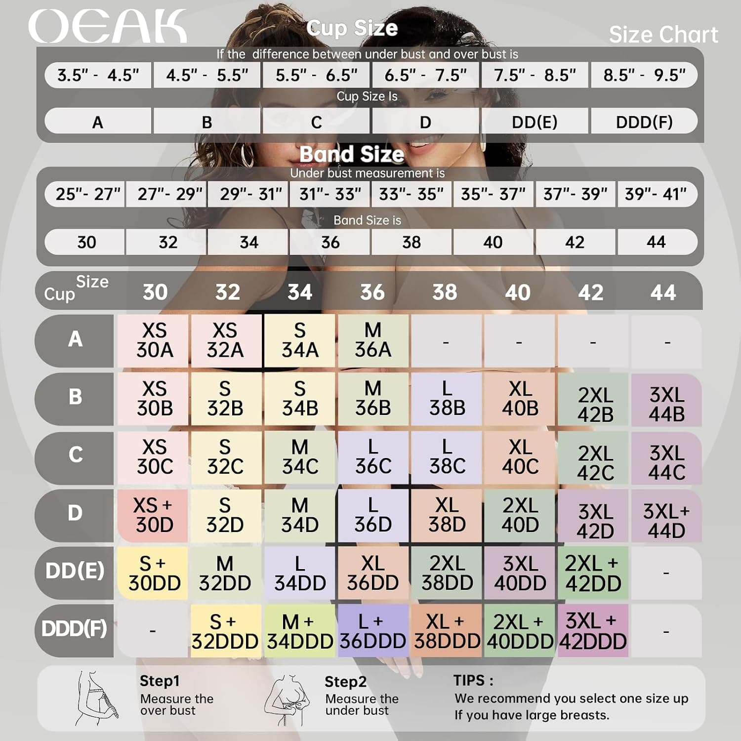 OEAK Womens Jelly Bras Wireless Deep V Bralette Comfy Push Up Tshirt Bras | Comfortable,support and lift,no underwire,bralettes,plunge,full coverage,invisible,balconette,minimizer,no show,soft