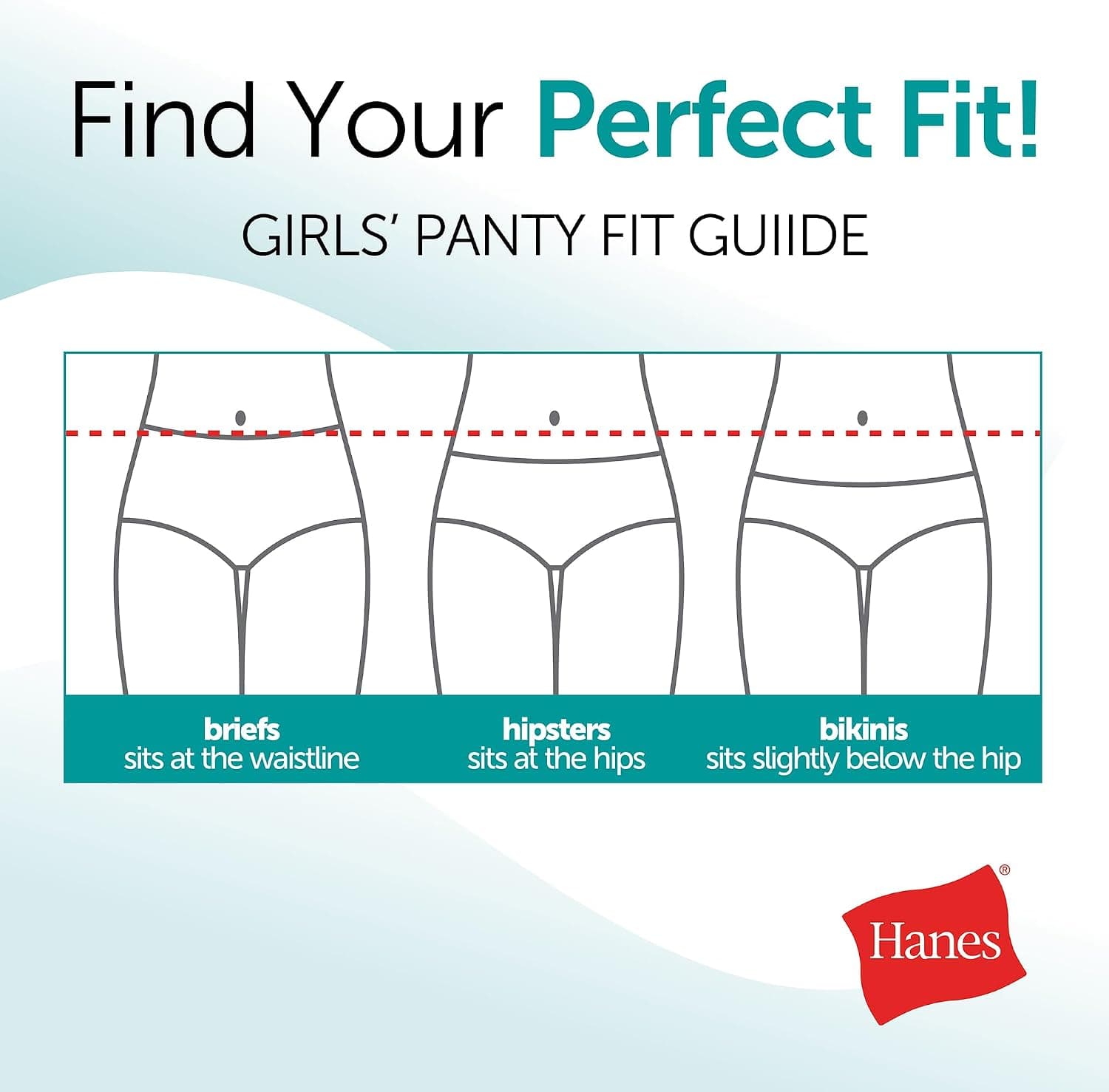 Hanes Girls' And Toddlers Underwear, Stretch Cotton Panties, 12-pack, Briefs, Bikini and Hipsters for Girls