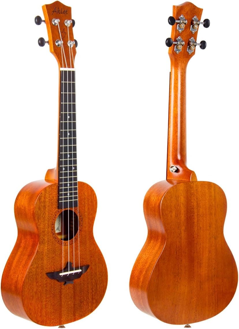 Ukulele, AKLOT Concert Ukelele Solid Mahogany 23 inch for Professional Beginners Adults Kit with Free Online Lesson and Uke Accessories