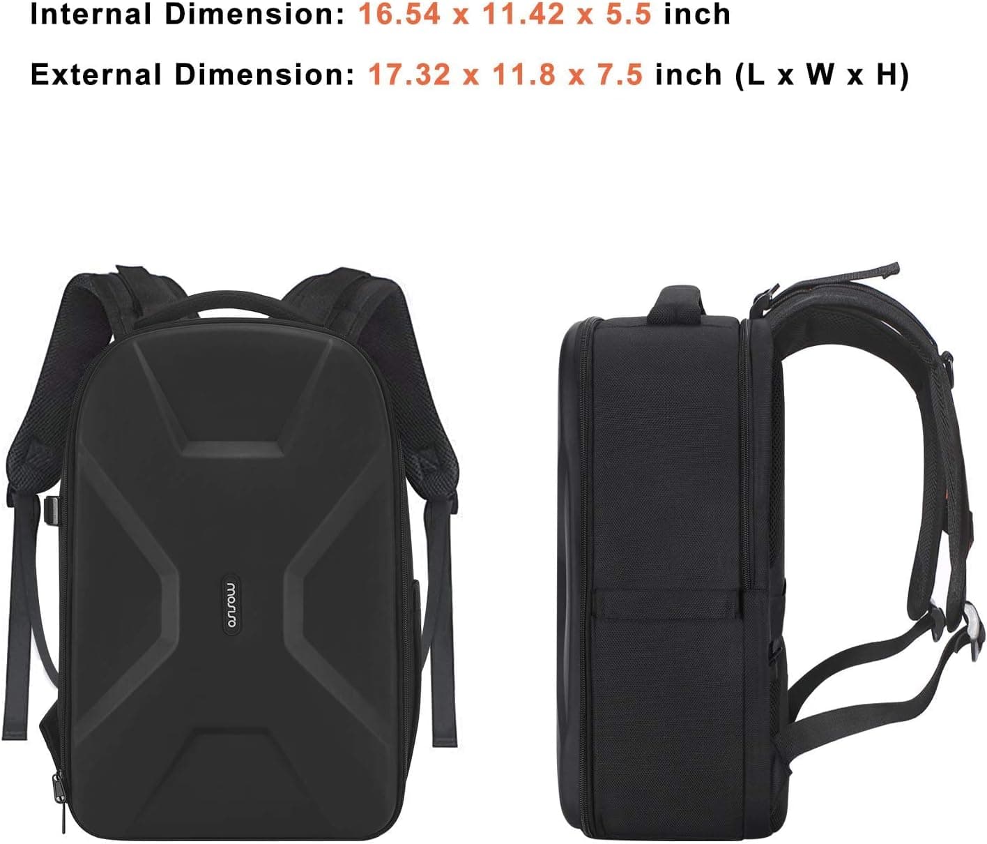 MOSISO Camera Backpack, DSLR/SLR/Mirrorless Photography Camera Bag | 15-16 inch Waterproof Hardshell Case with Tripod Holder&Laptop Compartment Compatible with Canon/Nikon/Sony, Black