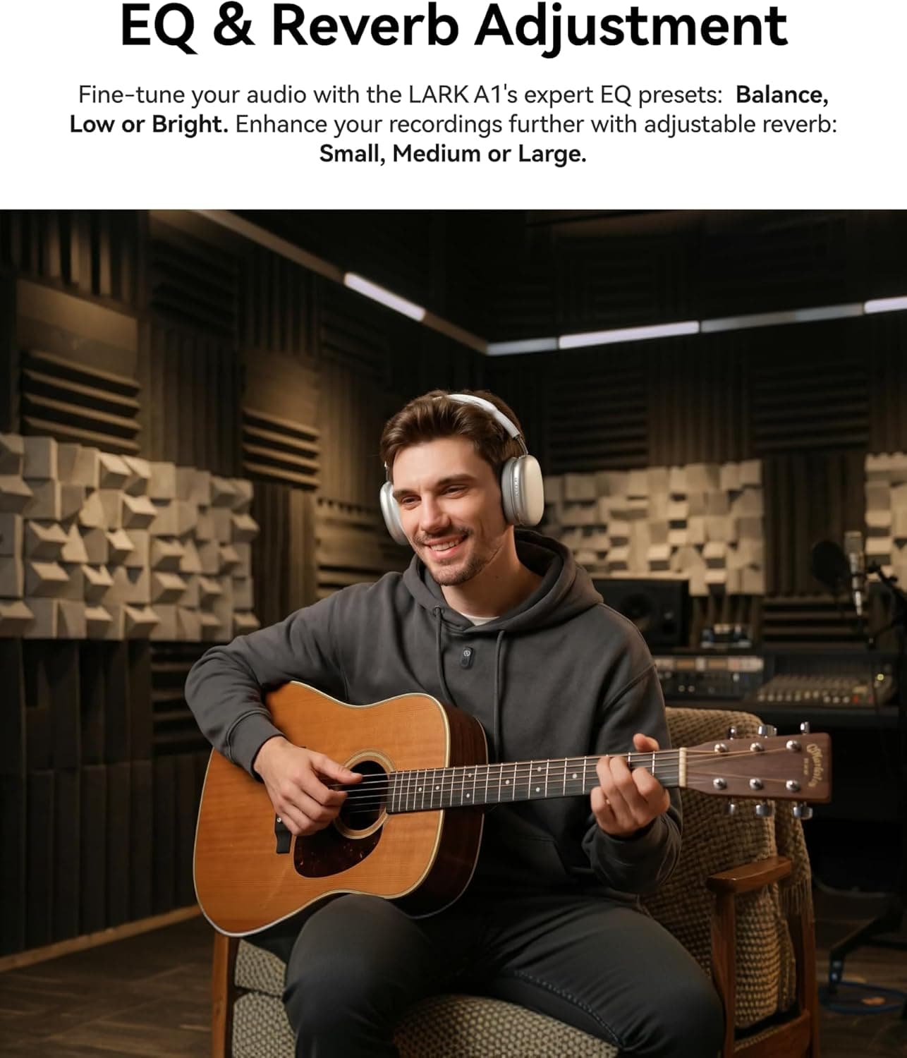 Hollyland Lark A1 Wireless Microphone for iPhone & Android, 48kHz/24-bit Studio Audio, 3-Level Noise Cancellation, 200m Range, Magnetic Mini Mic for Video Recording & Live Streaming (2TX + USB-C RX)