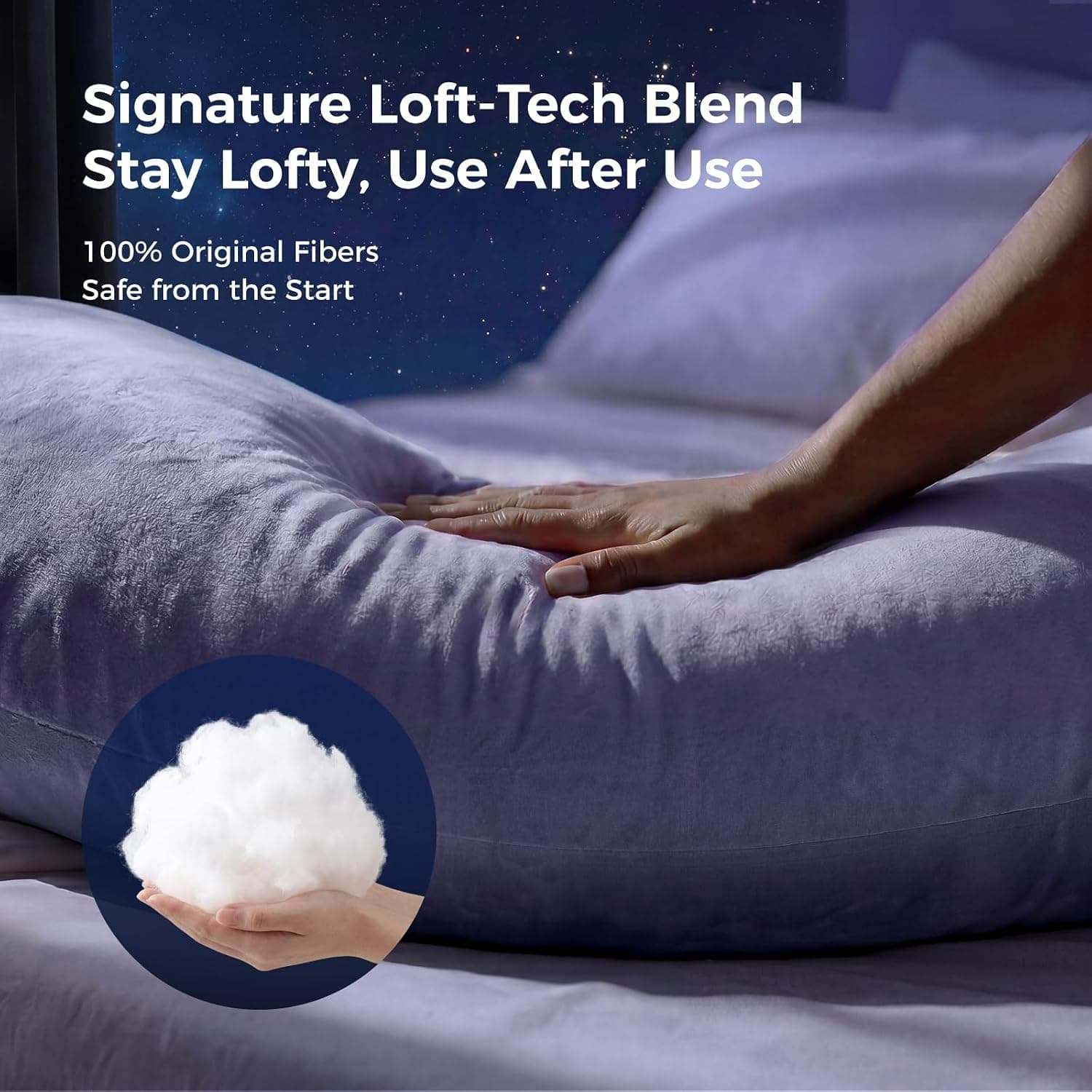 Momcozy Pregnancy Pillow for Sleeping - U Shaped Full Body Maternity Pillow | Removable Cover, Support for Back, Legs, Belly, Hips for Pregnant Women, Side Sleeper, Pregnancy Gifts & Essentials, 57 Inch