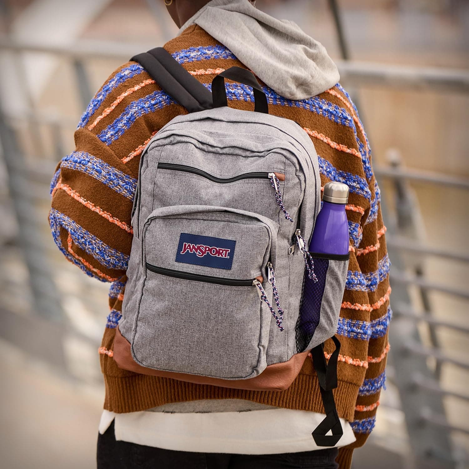JanSport Cool Backpack, with 15-inch Laptop Sleeve - Large Computer Bag Rucksack with 2 Compartments, Ergonomic Straps, Black | Ergonomic Straps, Waterbottle Pocket, Campus Weekender Travel Rucksack