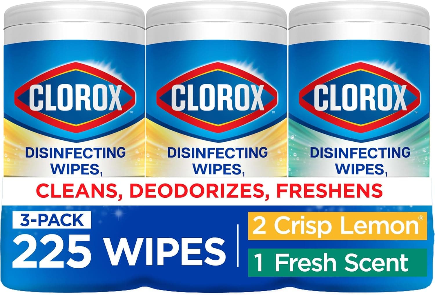 Clorox Disinfecting Wipes Back to School Variety Pack, 75 Count Each, Pack of 3 (Package May Vary)